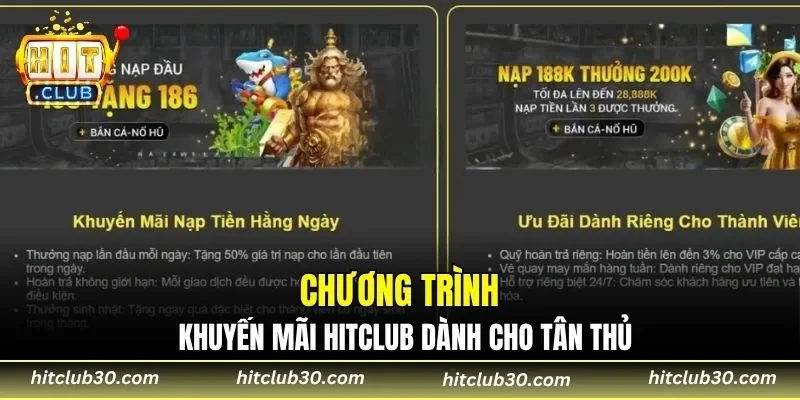 Chương trình khuyến mãi HITCLUB dành cho tân thủ